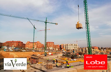 Obras Residencial Vía Verde Marzo 2021