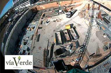 Obras Residencial Vía Verde Marzo 2021