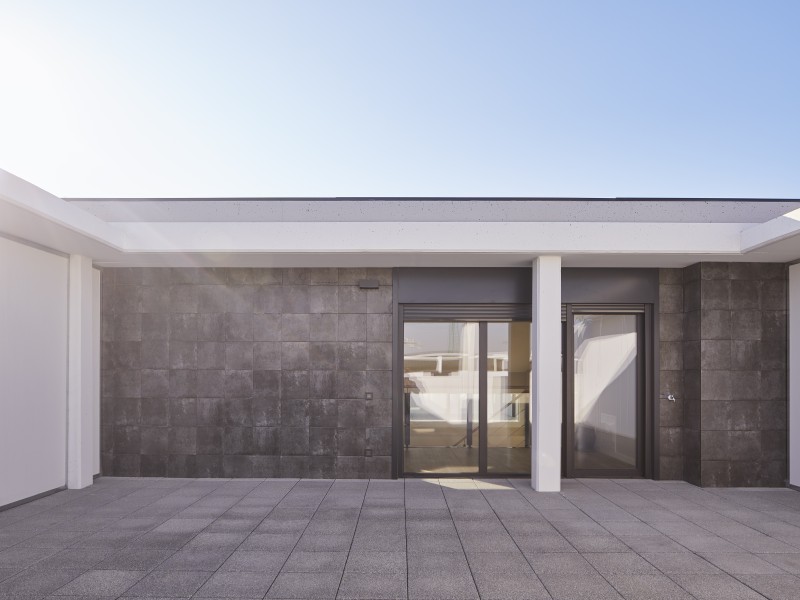 Terraza de un ático de Residencial Vía Verde Final de obra