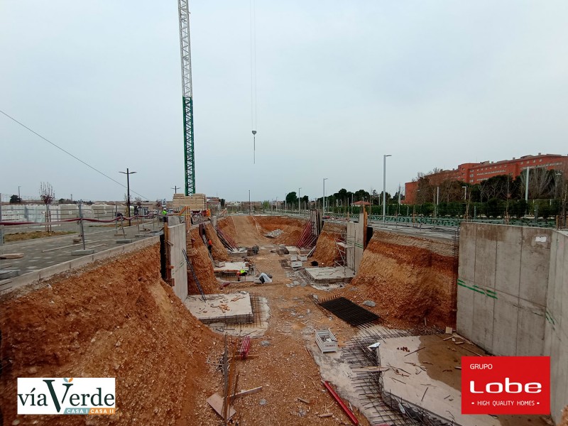 Obras Vía verde Casas I y Casa II 